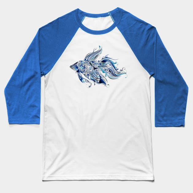 Batta Blue Baseball T-Shirt by NerdsbyLeo
